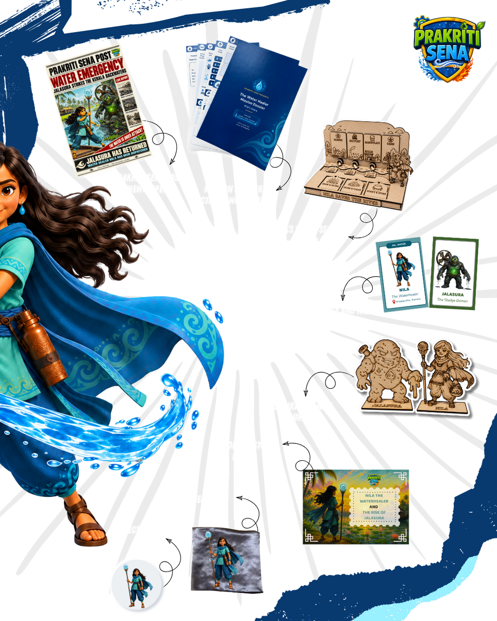 Nila the Waterhealer Hero Kit | Prakriti Sena