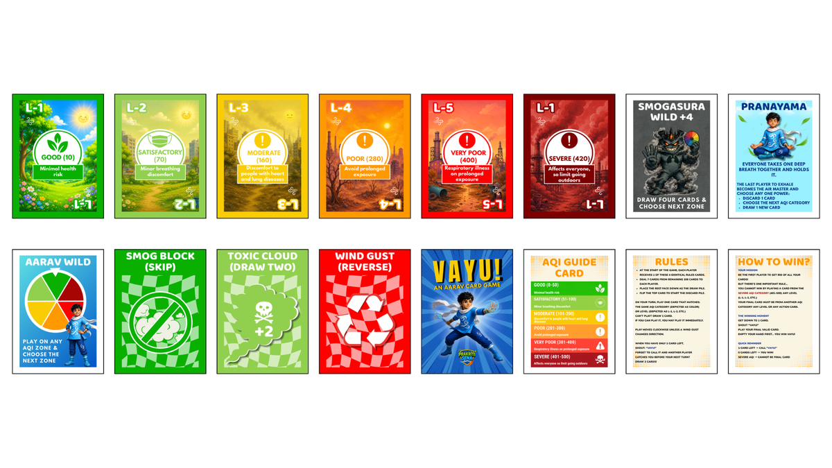 Vayu! An Aarav Card Game, 108 Cards, Ages 5+